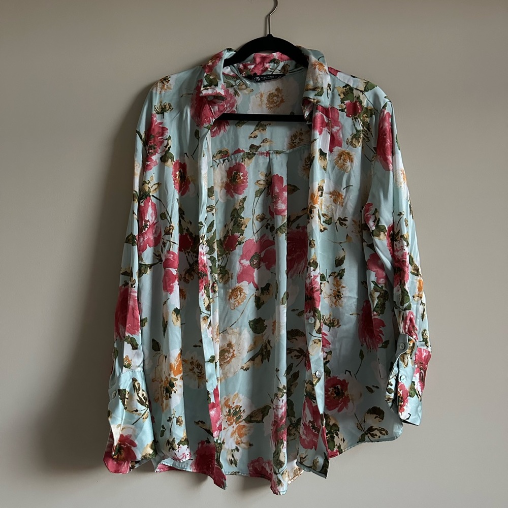 Floral Zara Button Up